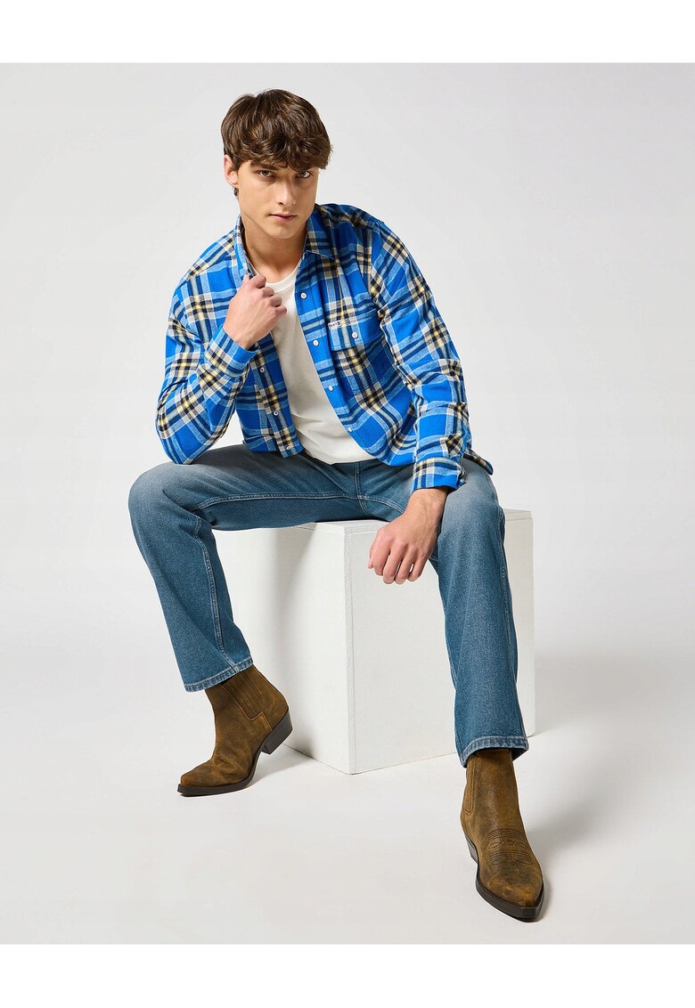 Blugi Barbati - Colt - Straight Fit - Talie Medie - Fermoar - Lungi - 5 Buzunare - Bumbac - W33-L32 US - Albastru