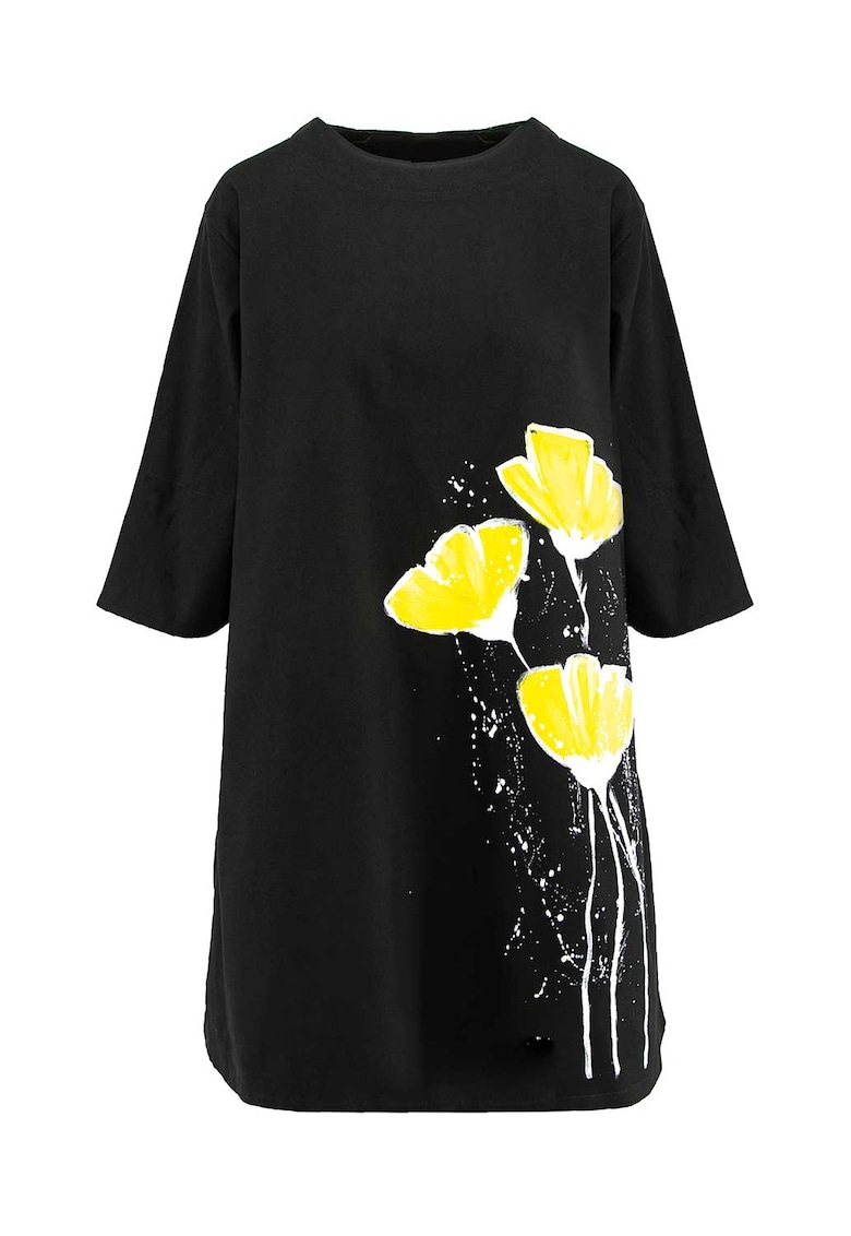 Rochie evazata pictata manual Juno