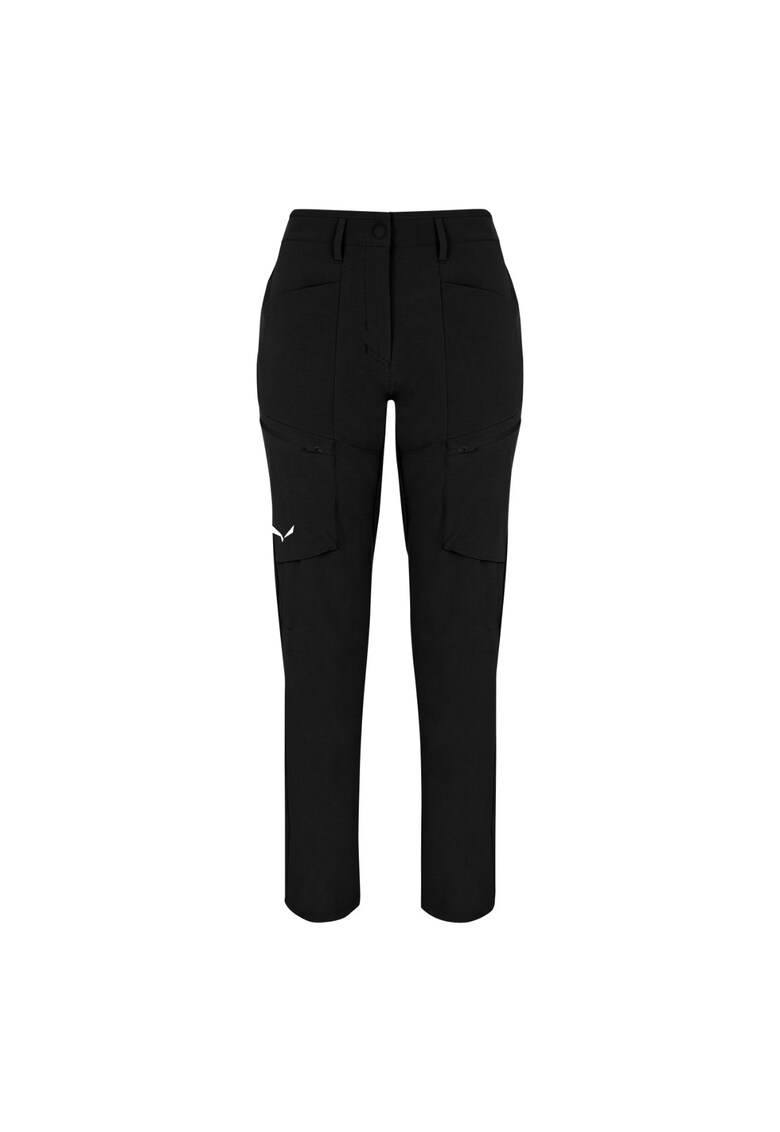 Pantaloni trekking dama Puez Durastretch Cargo - Negru