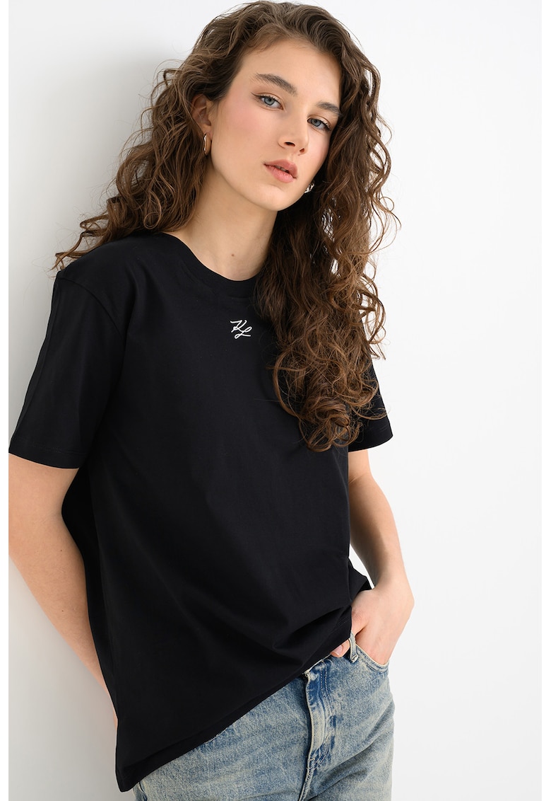 Tricou regular fit Essential - Negru