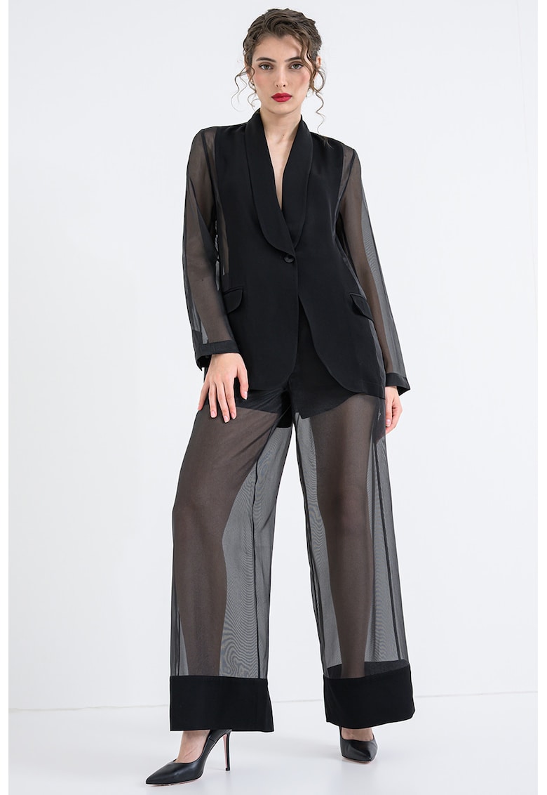 Pantaloni transparenti - Negru