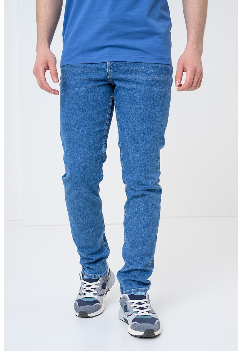Blugi uni cu croiala regular-fit - Albastru