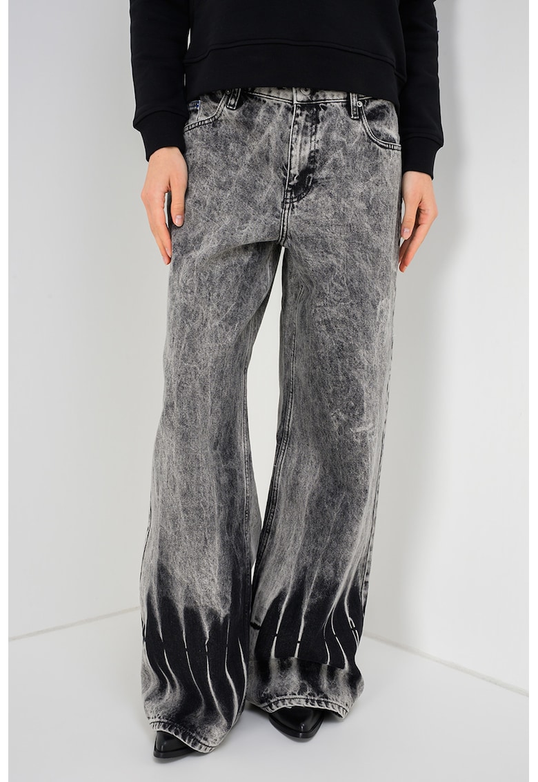 Blugi cu croiala ampla - Gri inchis