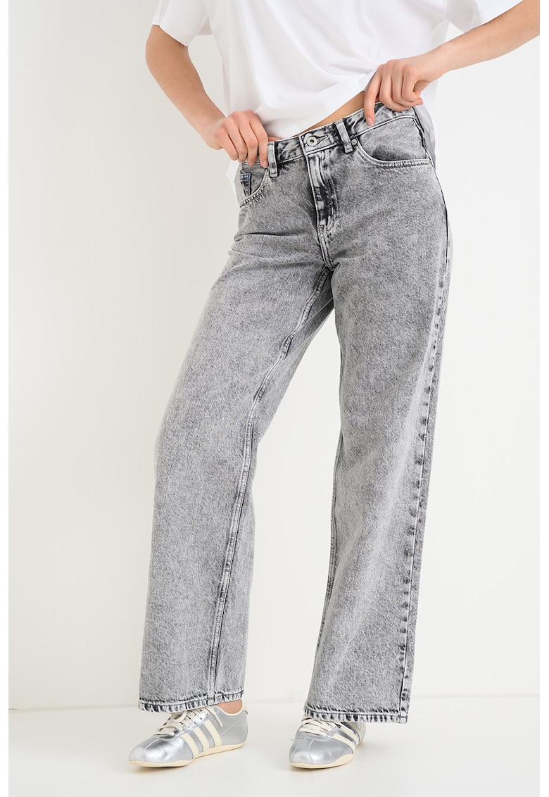 Blugi relaxed fit - Gri melange