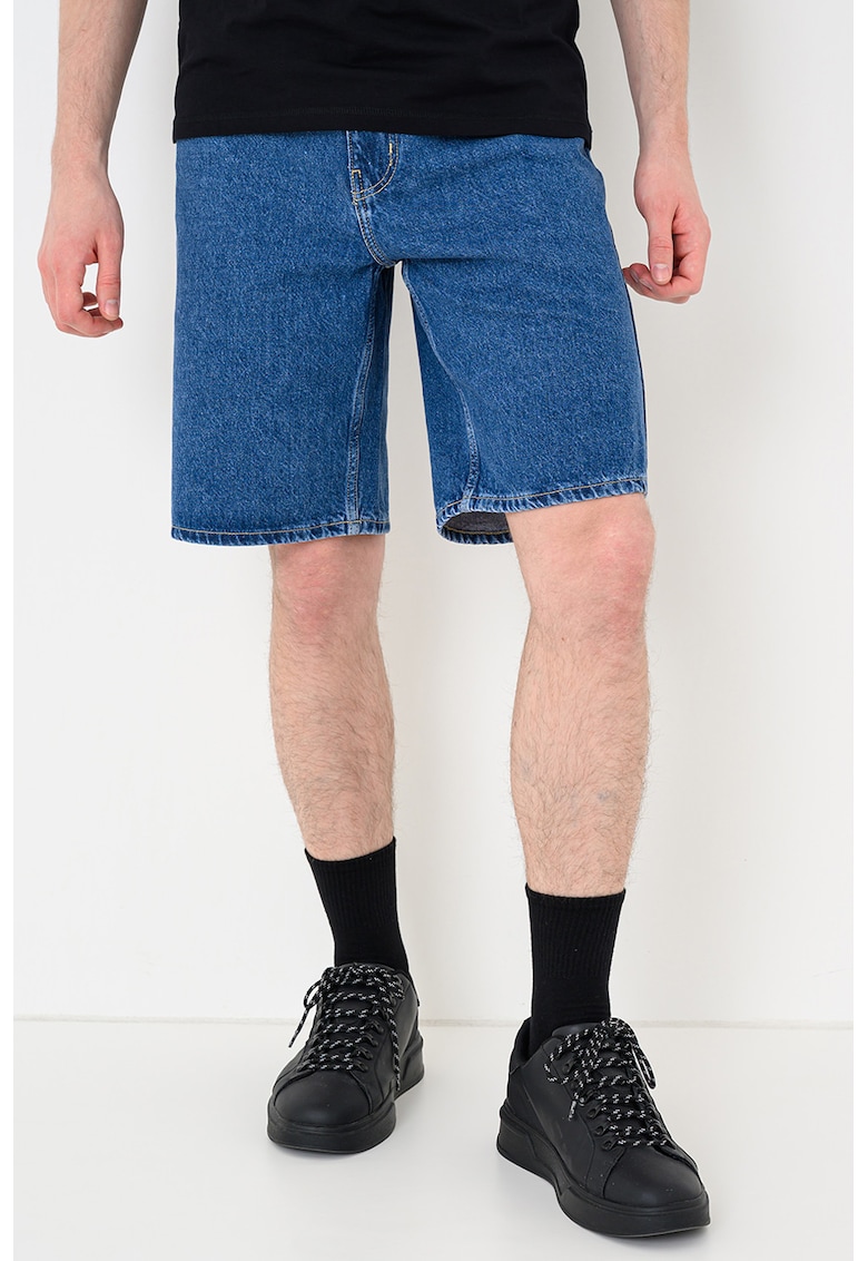 Blugi scurti regular fit - Albastru