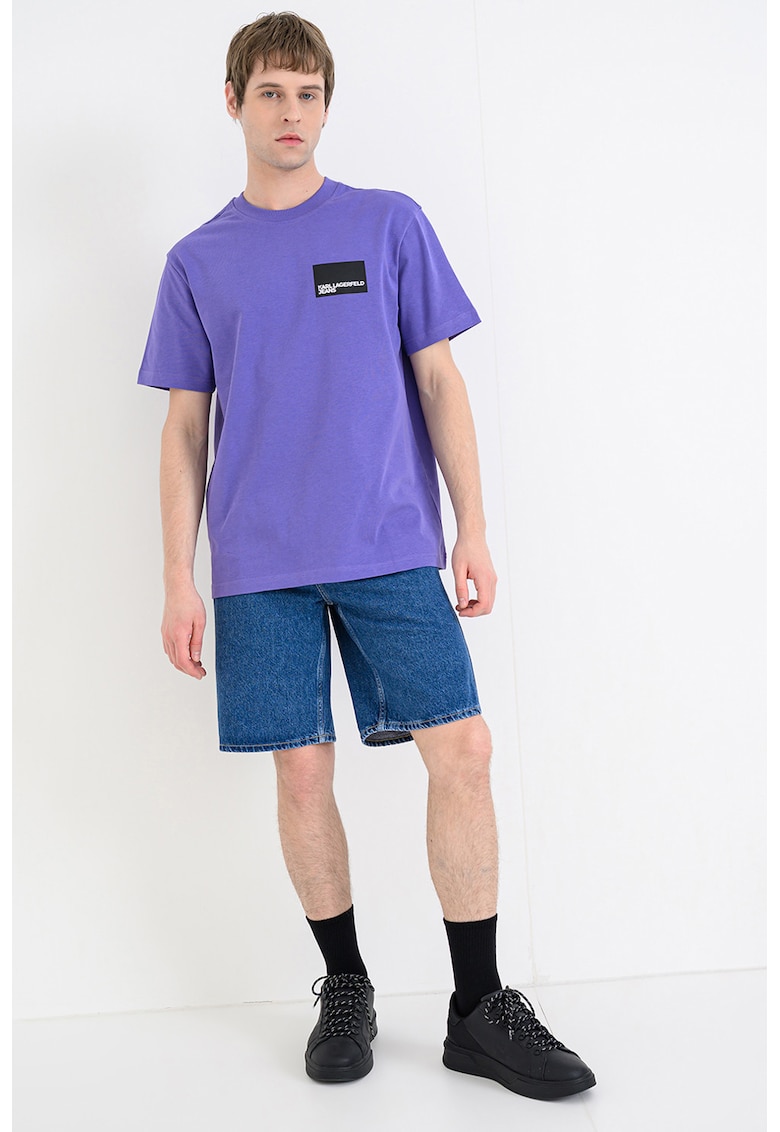 Tricou regular fit de bumbac organic - Ametist