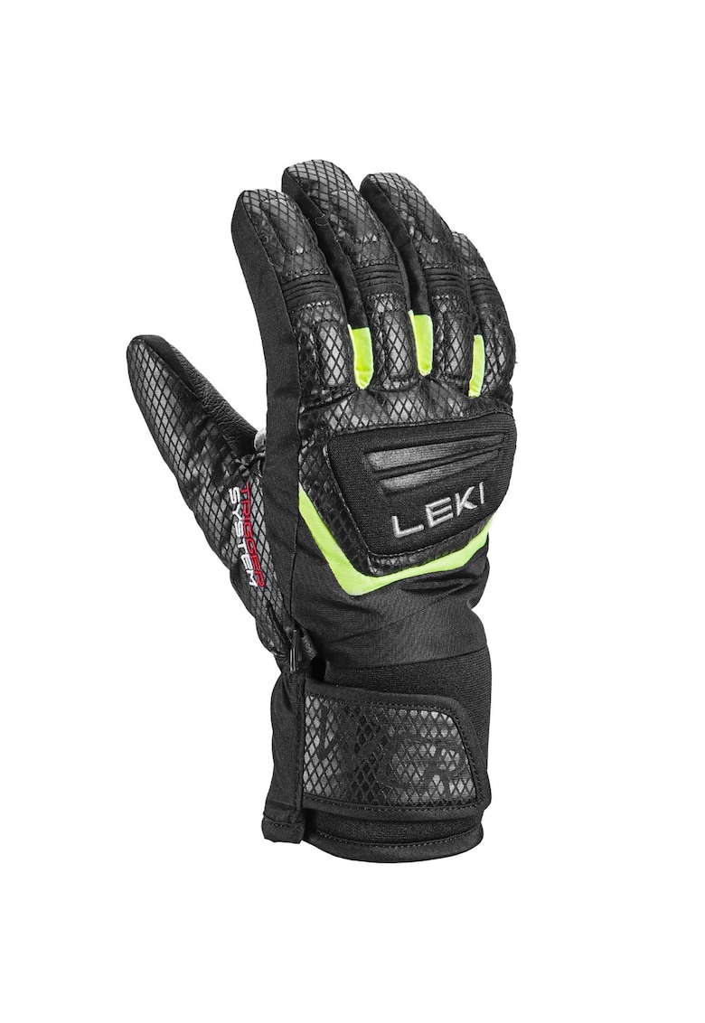 Manusi schi copii WCR Team 3D 2025 - Negru/Verde lime