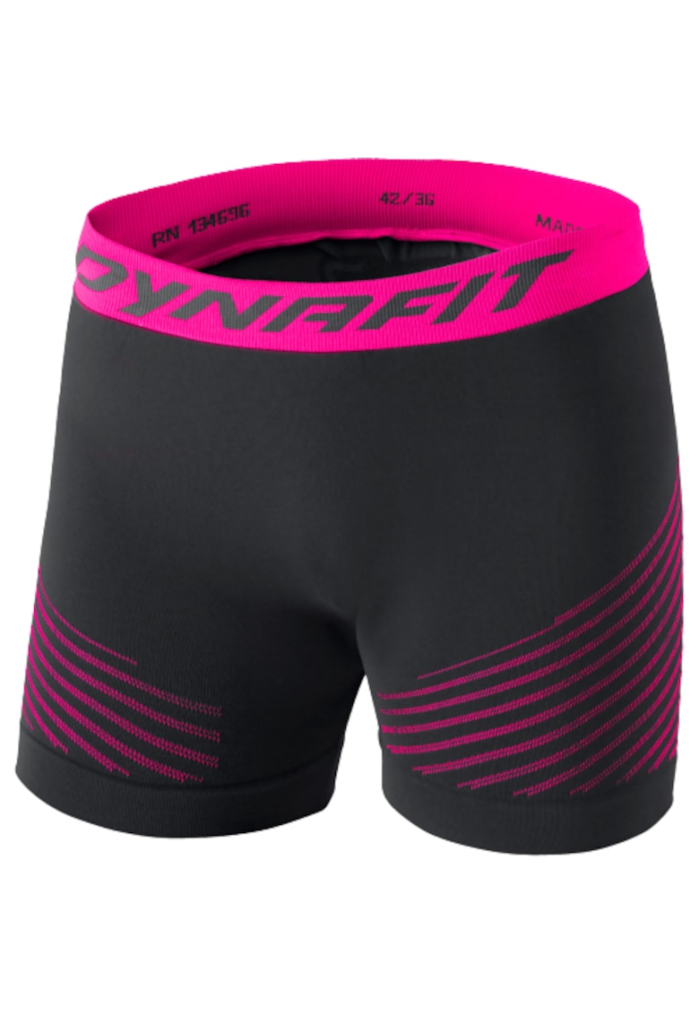 Colanti scurti dama Speed Dryarn - Negru/Roz