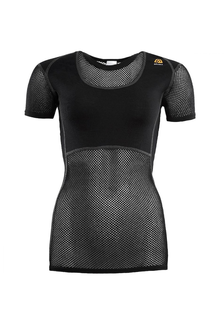 Tricou merino dama WoolNet - Negru