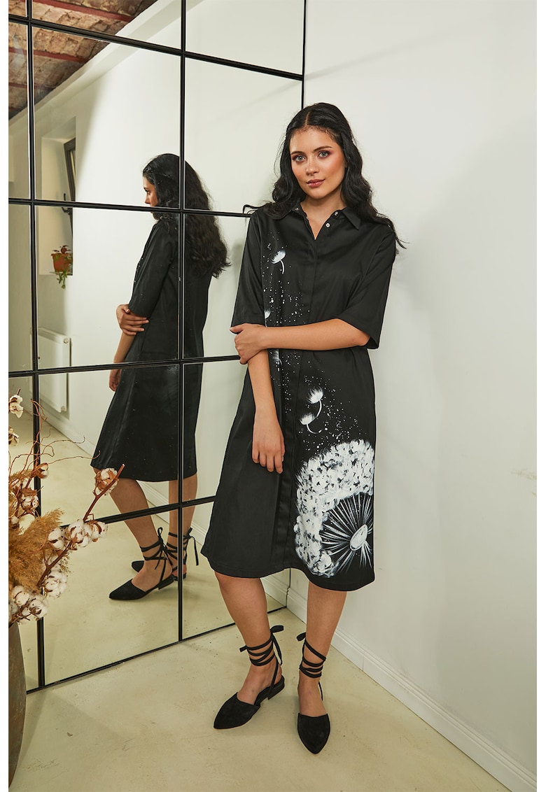 Rochie-camasa cu papadie pictata Antares