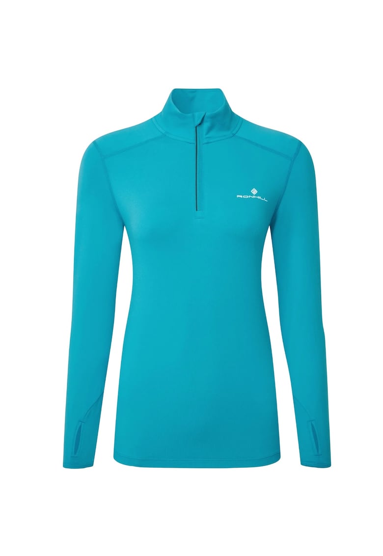 Bluza alergare dama Core Thermal 1/2 Zip FW 2024 - Albastru