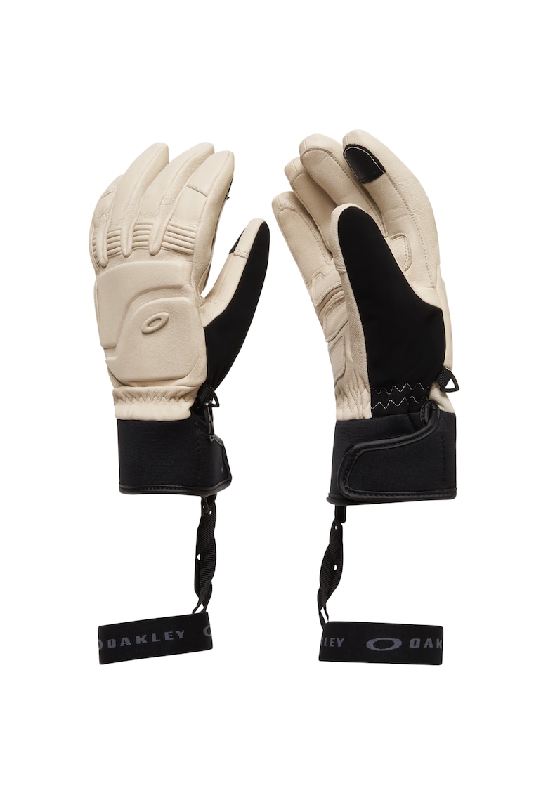 Manusi schi barbati Peak Leather-Crem/Negru-