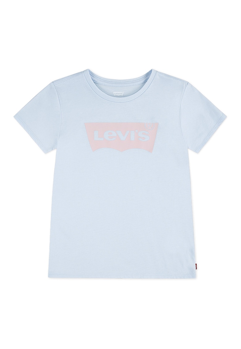 Tricou din bumbac cu imprimeu logo Batwing - Albastru glaciar