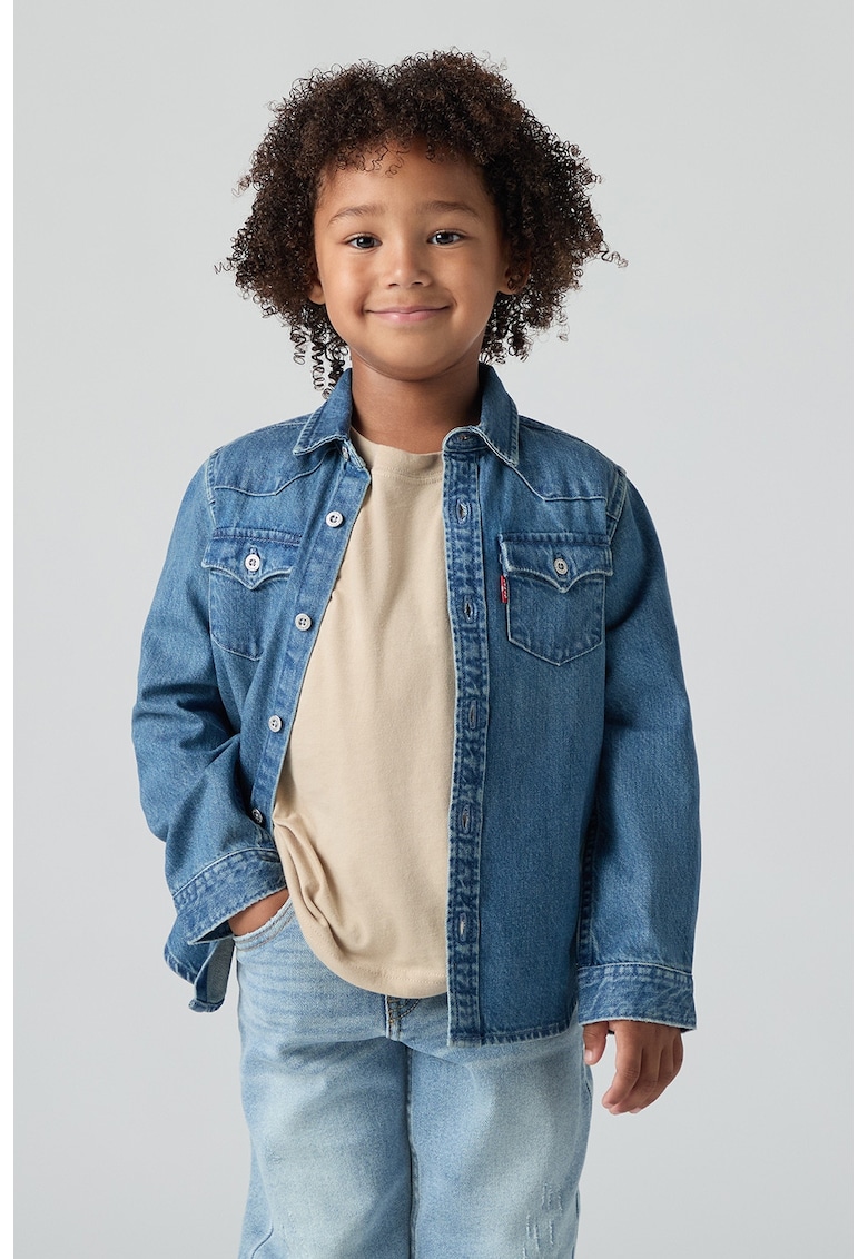 Jacheta din denim New Barstow - Albastru deschis