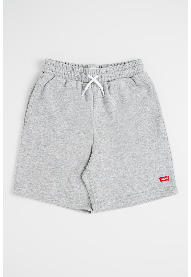 Pantaloni scurti de trening Mini Batwing - Alb/Gri deschis