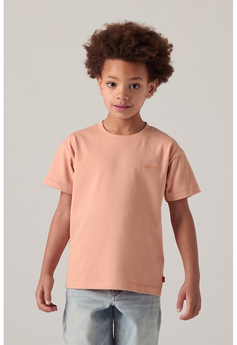 Tricou cu decolteu rotund Red Tab - Portocaliu persan