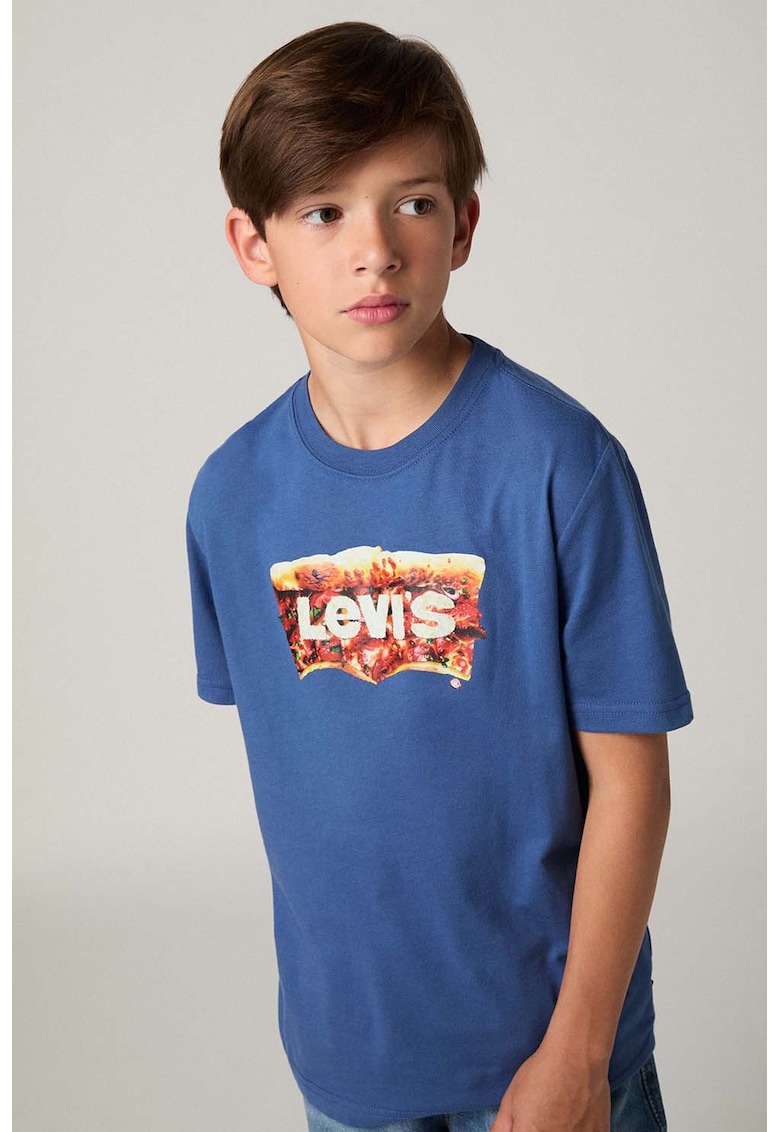 Tricou cu imprimeu Batwing Slice - Albastru royal