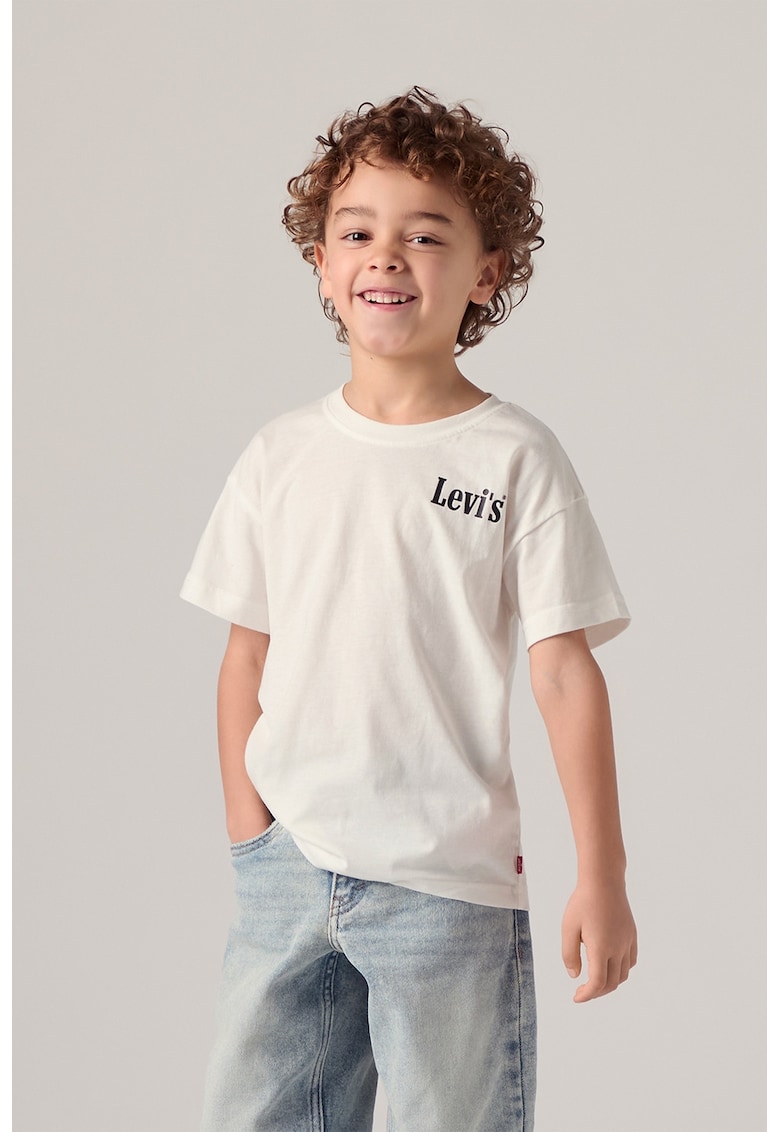 Tricou de casa cu imprimeu pe partea din spate Aquatic - Alb/Turcoaz