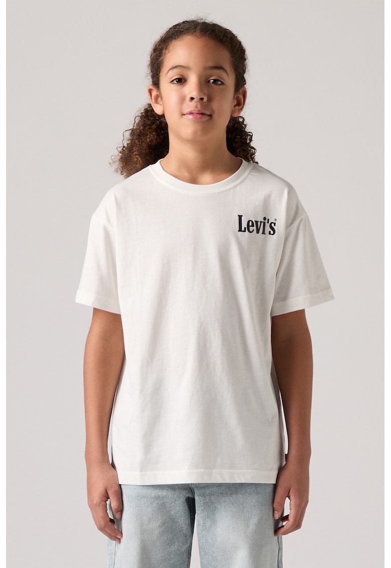 Tricou cu imprimeu Aquatic Lounge® - Turcoaz/Alb optic