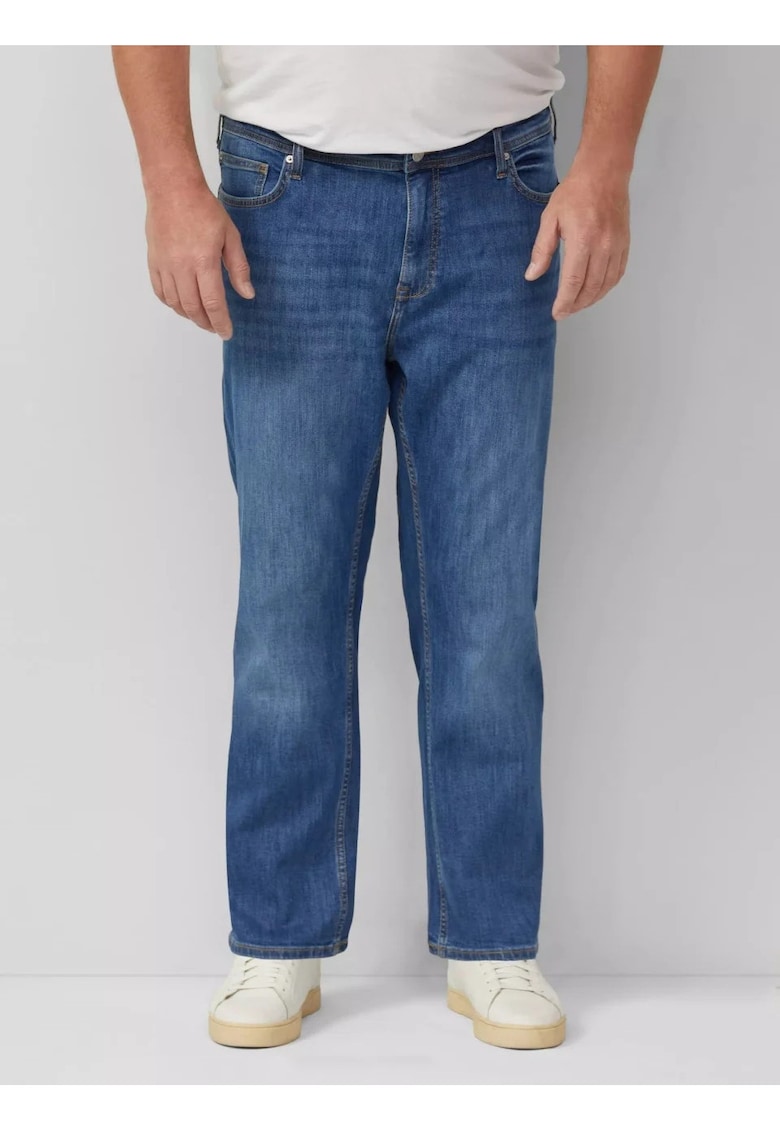 Blugi barbati big size Casby - cu talie medie - Albastru