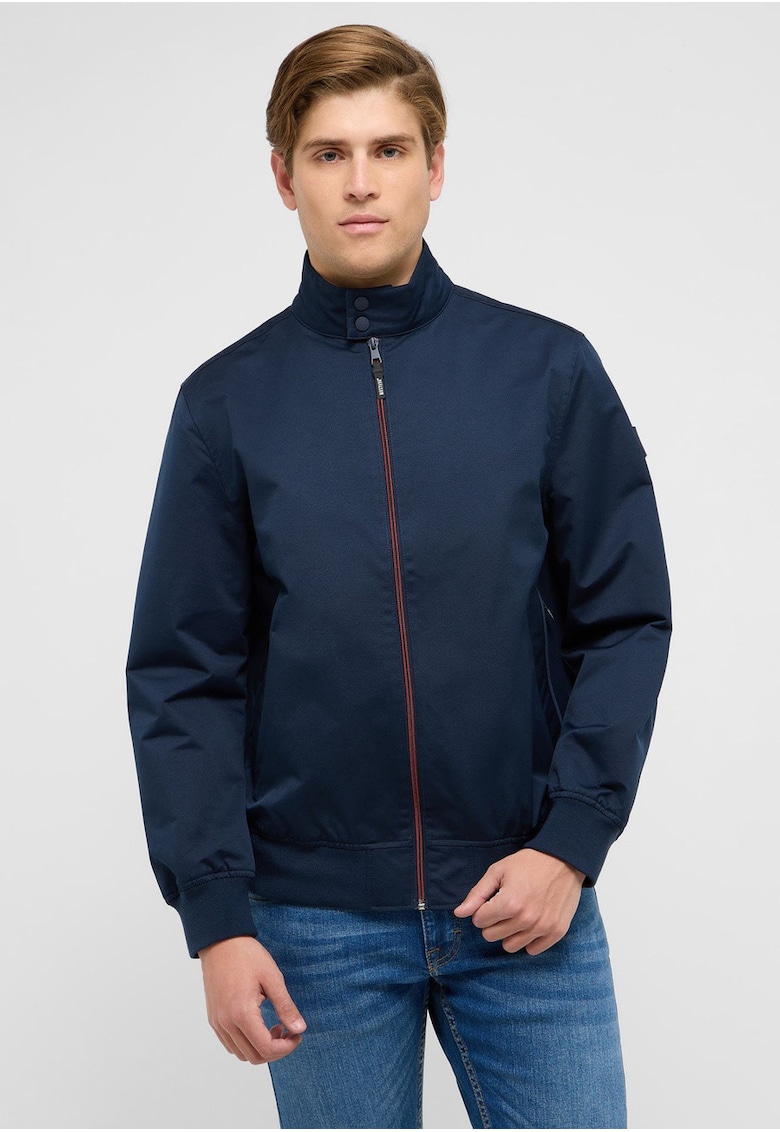 Jacheta Barbati - Style Limon - Regular Fit - Guler Inalt - Fermoar - Caldura Si Confortabila - Maneci Lungi - Poliester - XL INTL - Albastru