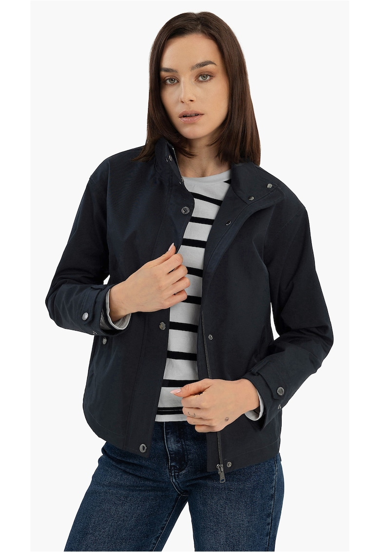 Jacheta scurta de primavara cu fermoar si buzunare J-Melba - bleumarin - Bleumarin