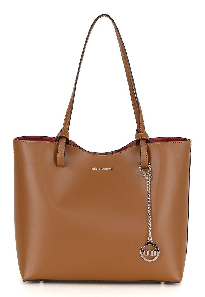 Geanta shopper din piele - Caramel