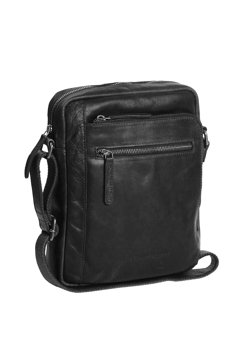Geanta umar unisex piele naturala - 4.3 litri - Dessau - - Negru