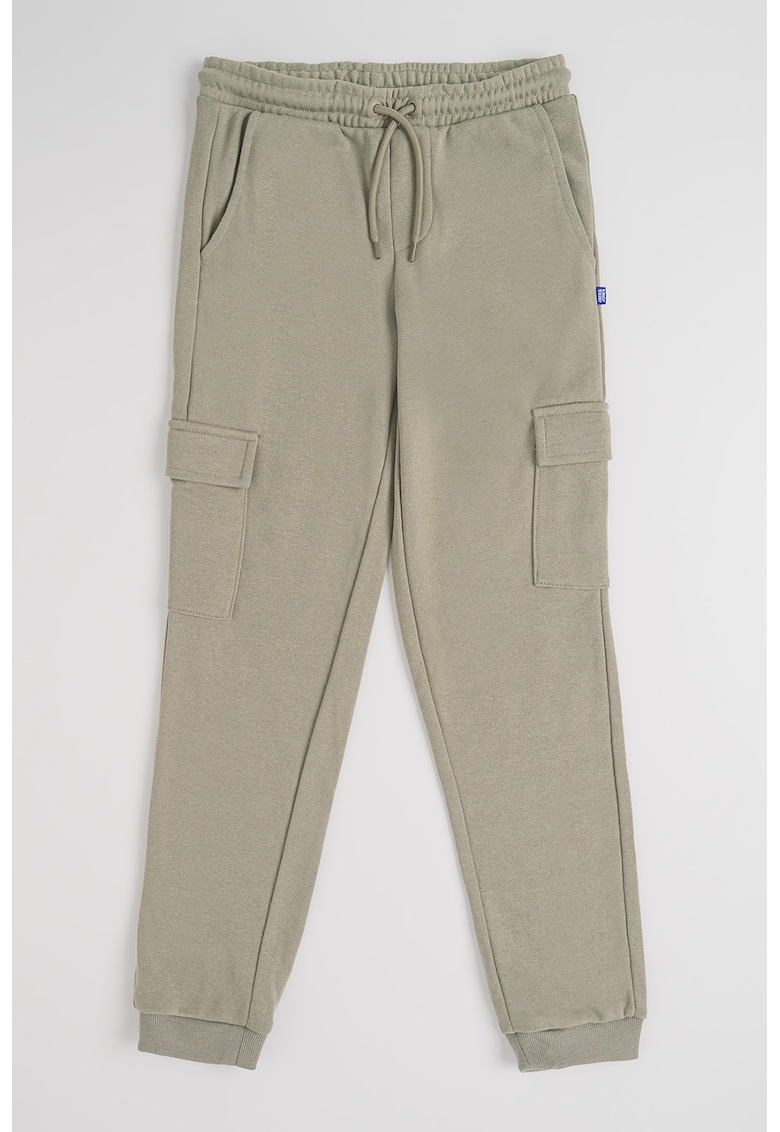 Pantaloni de trening cargo cu snur de ajustare - Kaki