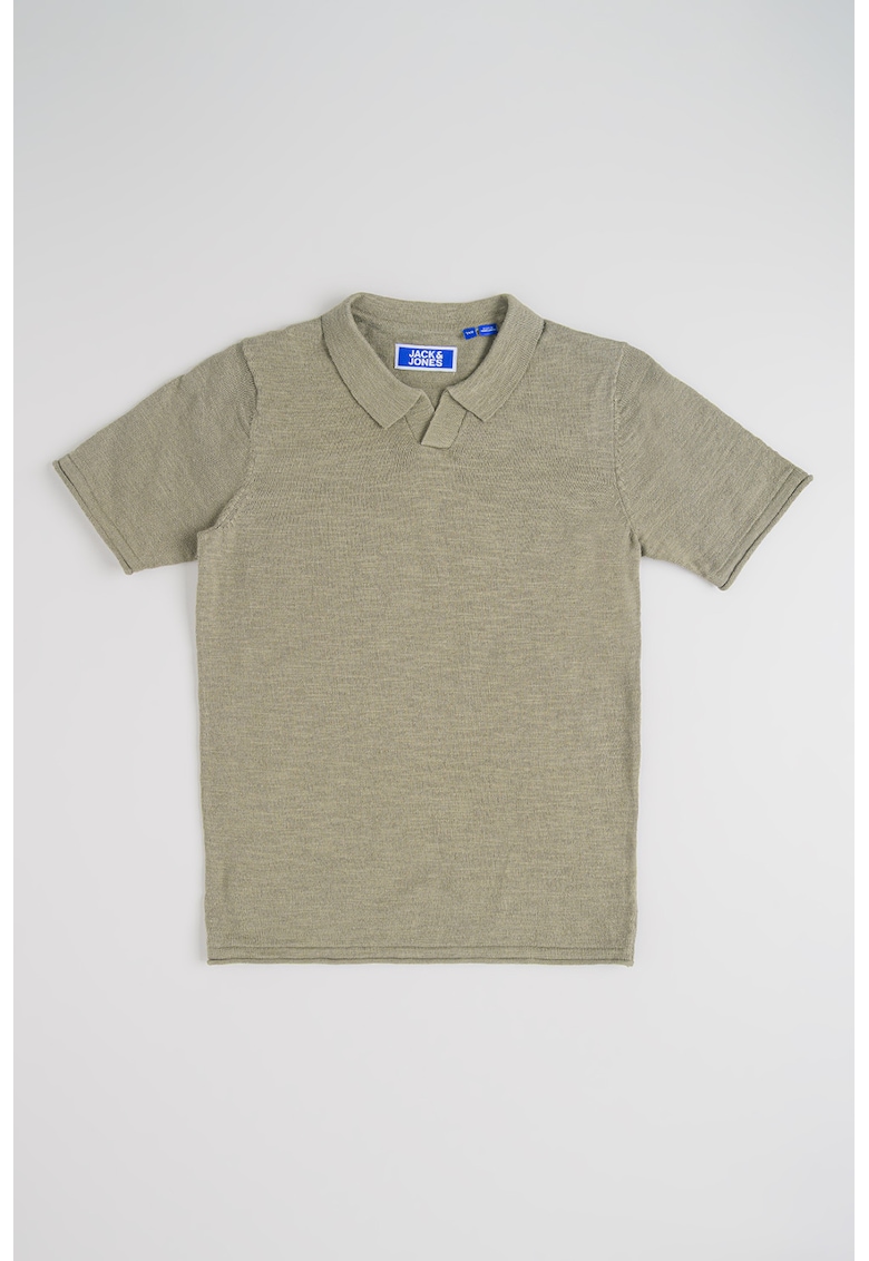 Tricou polo din bumbac organic - Verde sparanghel