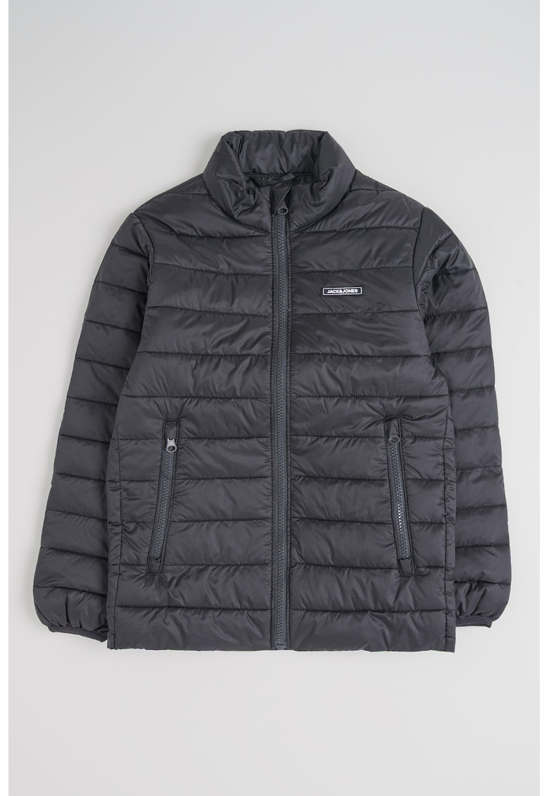 Jacheta cu vatelina si fermoar bidirectional - Negru