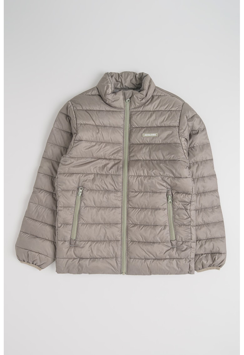 Jacheta cu vatelina si fermoar bidirectional - Verde sparanghel