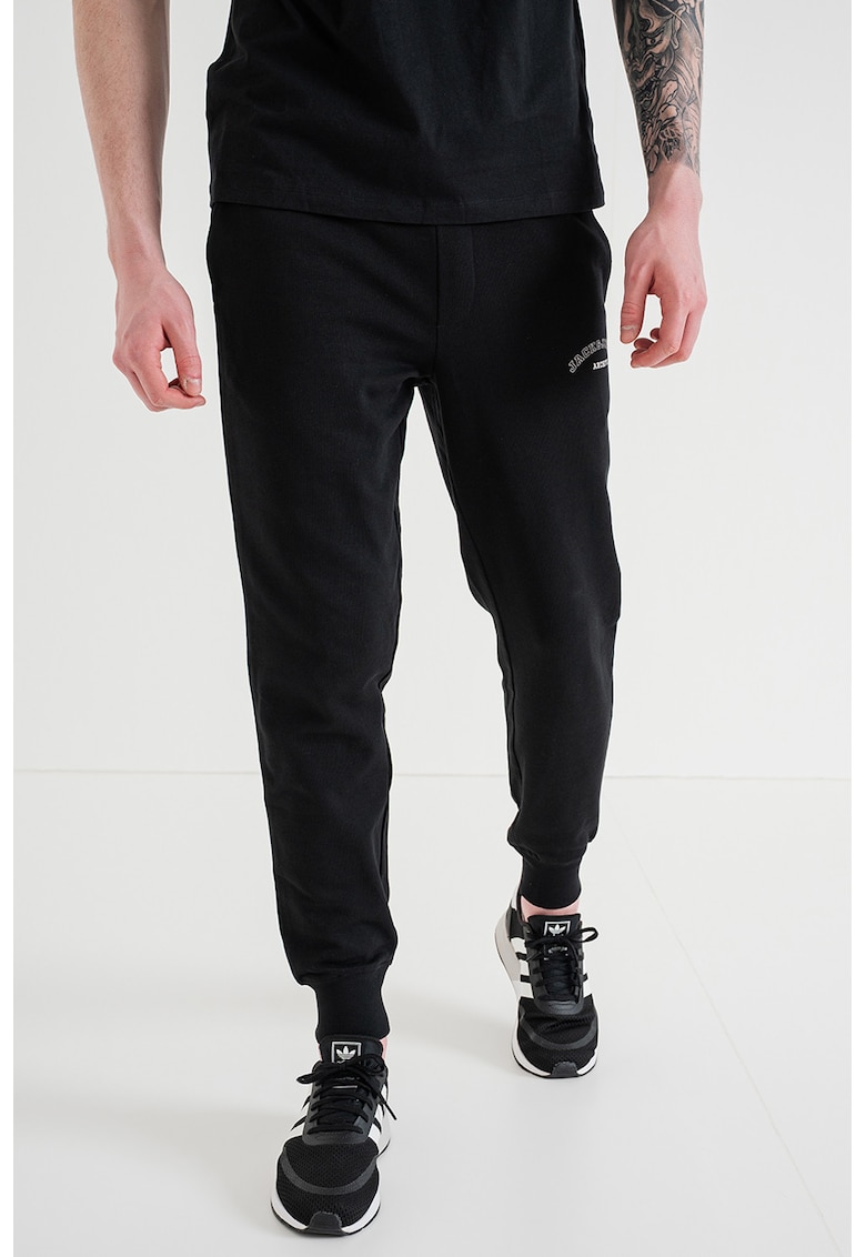 Pantaloni de trening cu logo - Negru