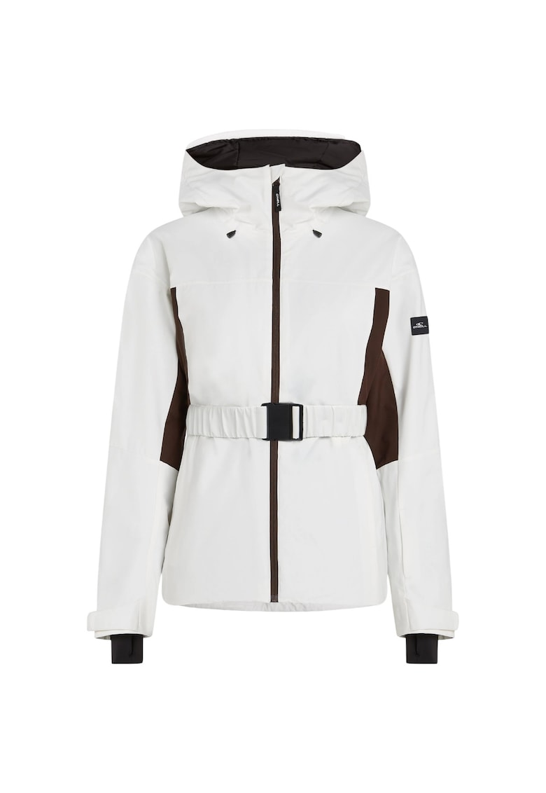 Jacheta schi dama FWC'Cruz Hybrid Belted - Alb/Negru