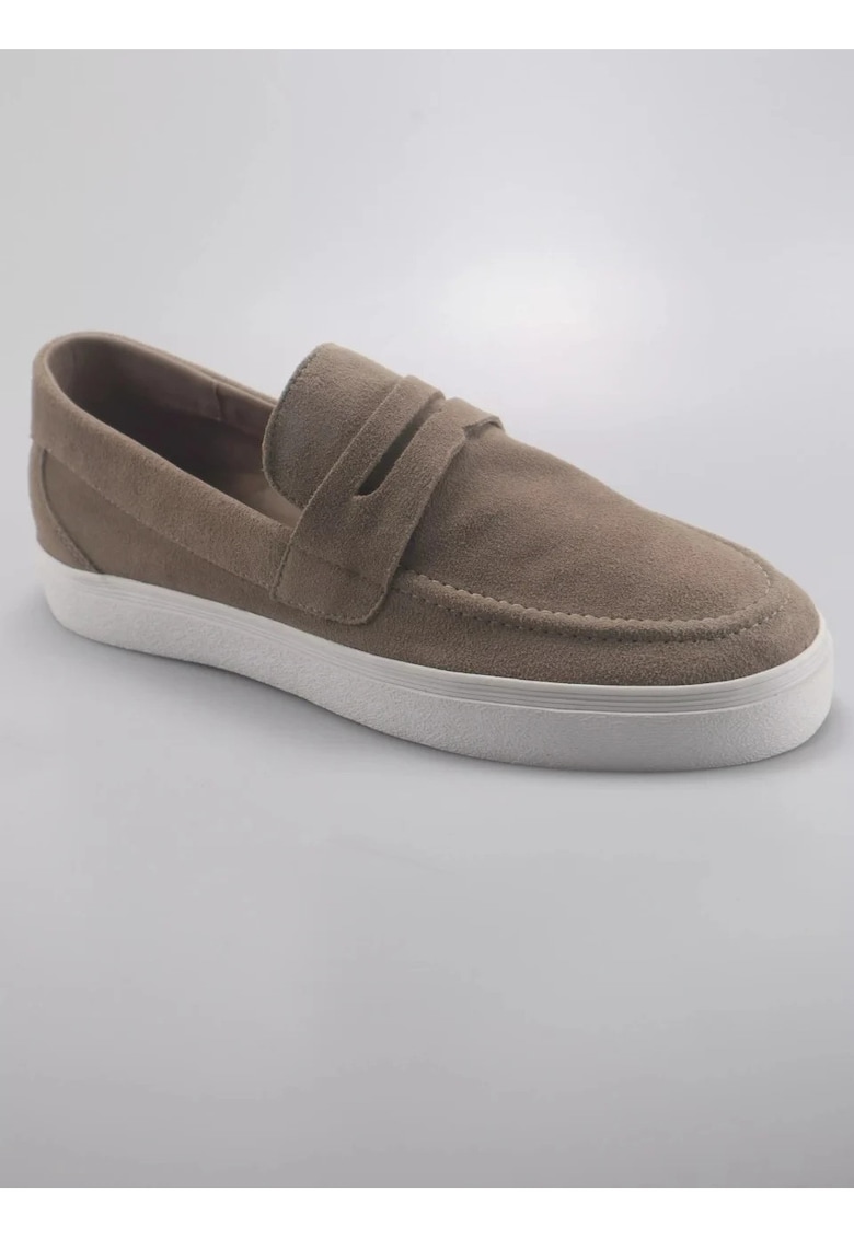 Pantofi casual piele maro deschis - Maro deschis