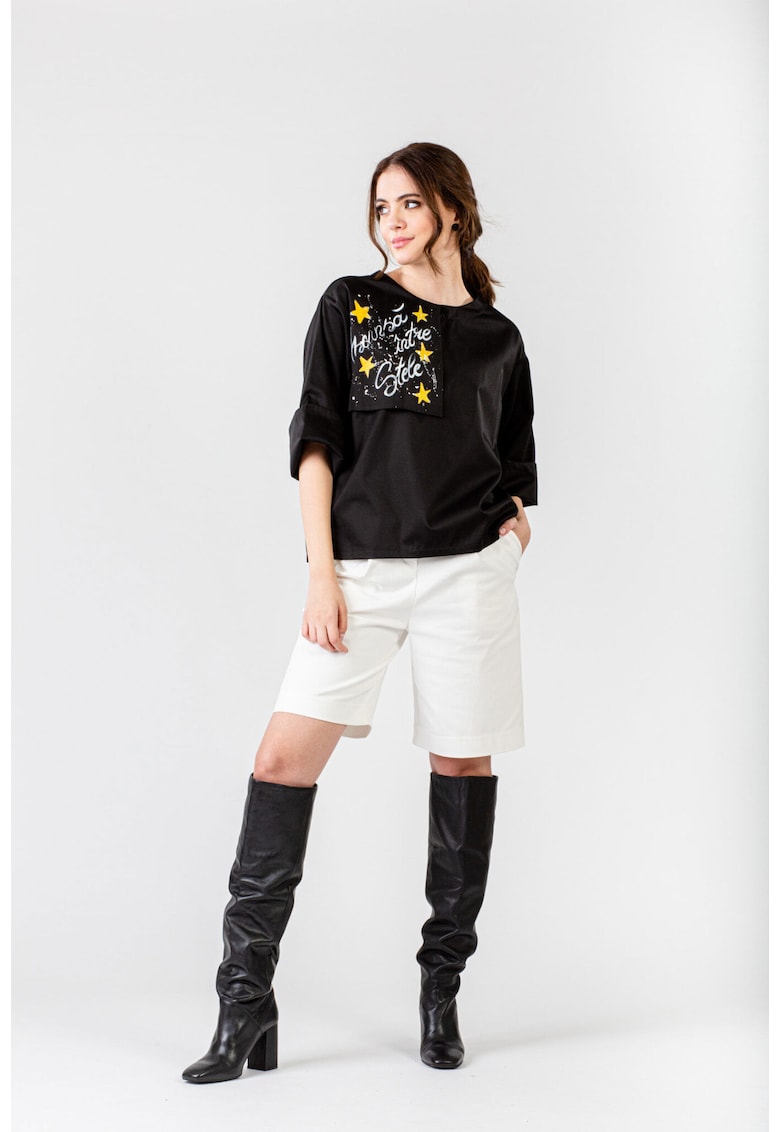 Bluza pictata manual Tiga