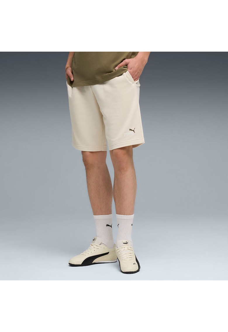 Pantaloni sport barbati - ESSENTIALS 2 COLOR NO. 1 LOGO - bej - pentru alergare