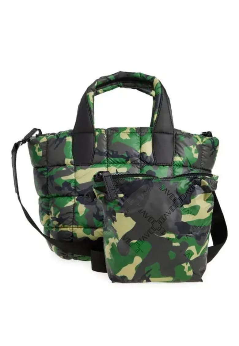 Geanta shopper cu model camuflaj - 41x24x20cm