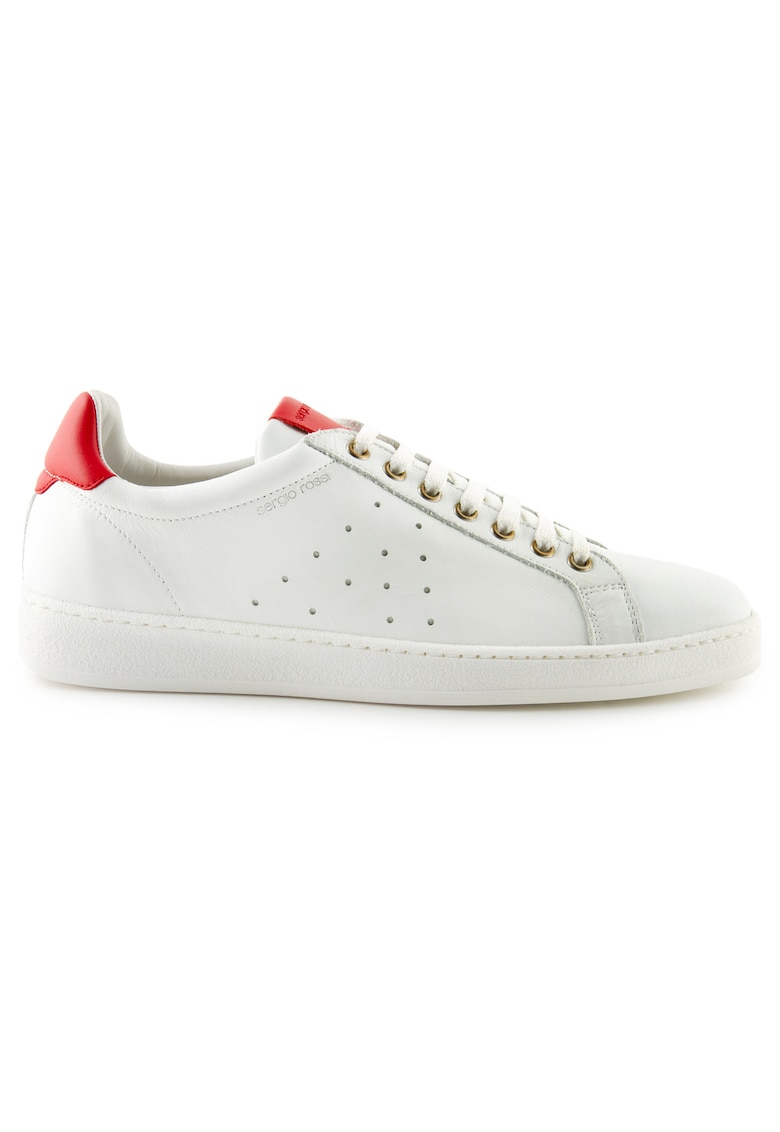Pantofi sport din piele cu garnituri contrastante -