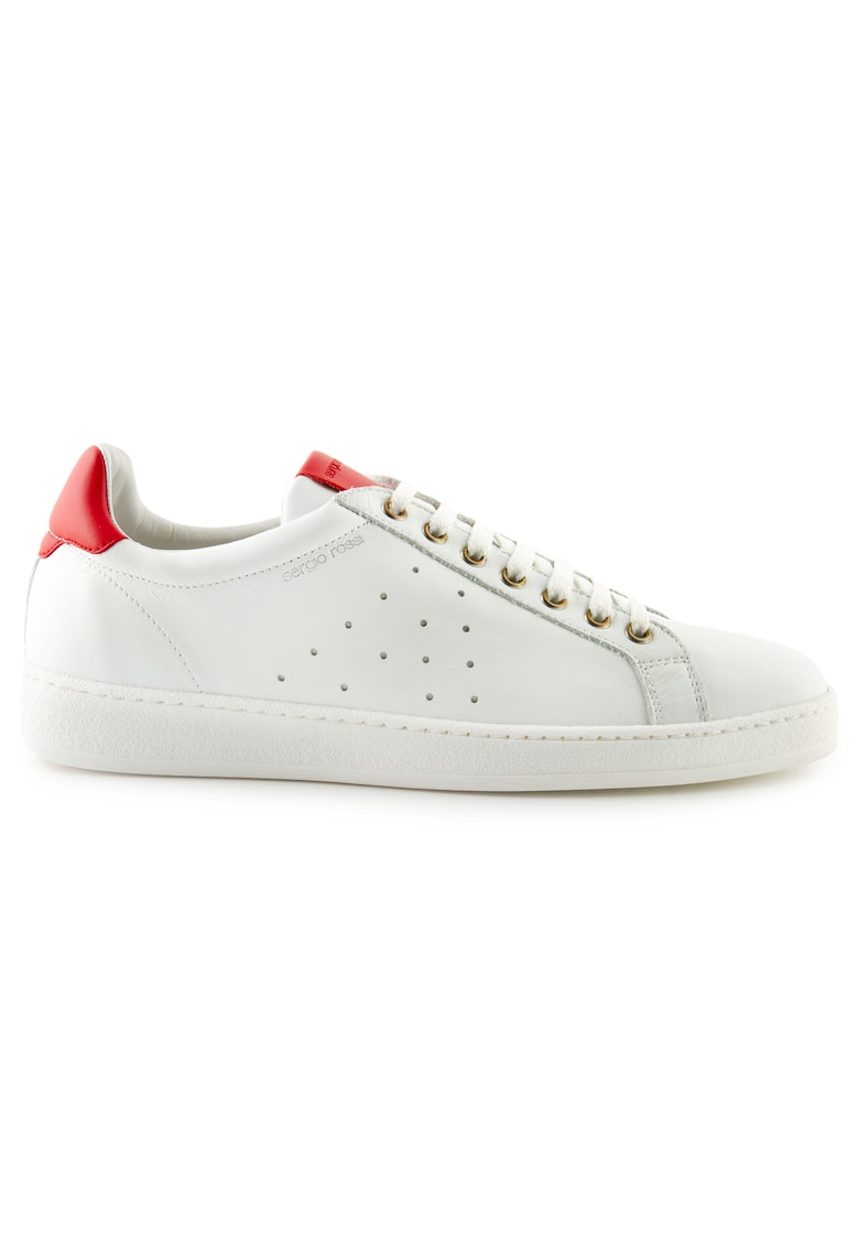 Pantofi sport din piele cu garnituri contrastante -