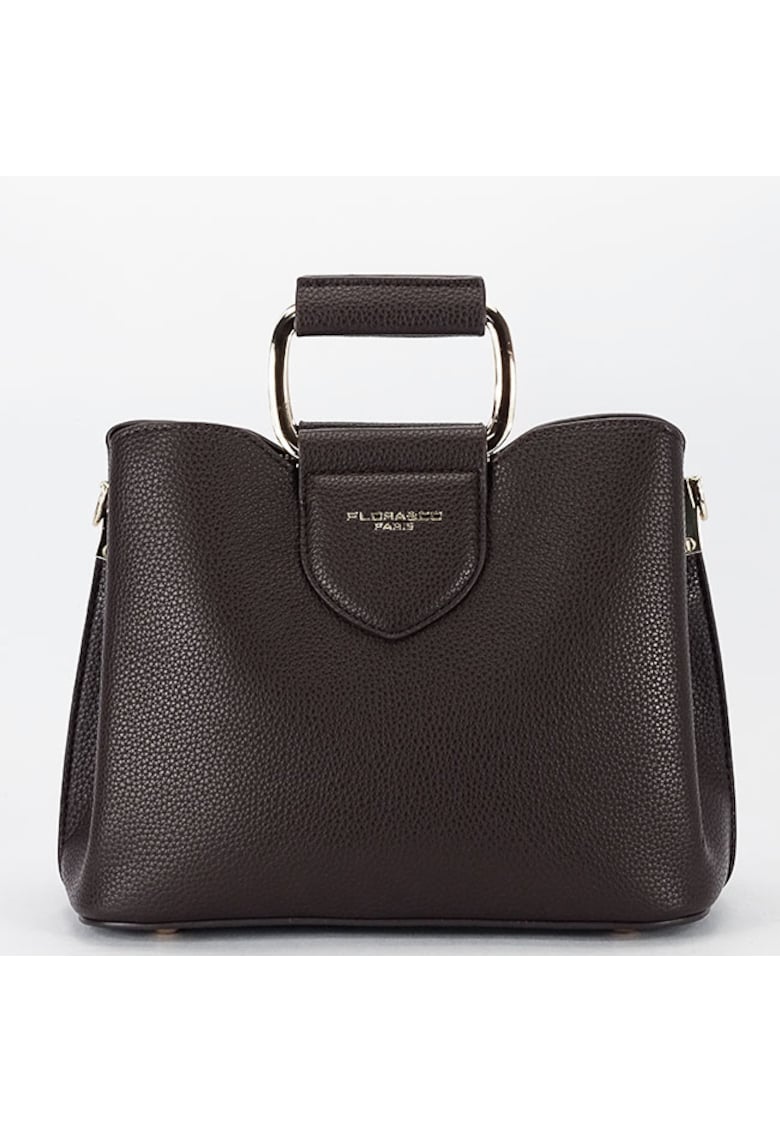 Geanta medie FLORA&Co F6977 16 - Maro cafeniu - 19x24x11