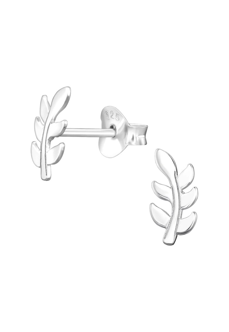 Cercei din Argint 925 - ramuri de maslin - hipoalergenici - 4x8mm