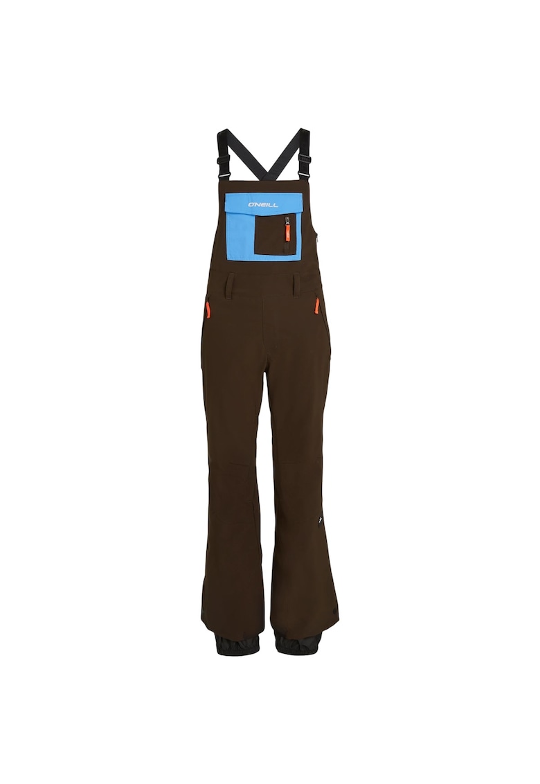 Pantaloni schi dama FWC'Peak Bib - Maro/Albastru