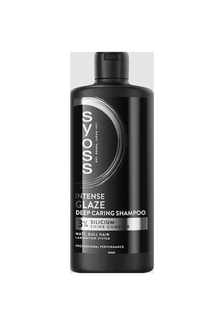 Sampon Intense Glaze - pentru par mat și uscat - cu 3% complex de Silicium pentru stralucire - 440 ml