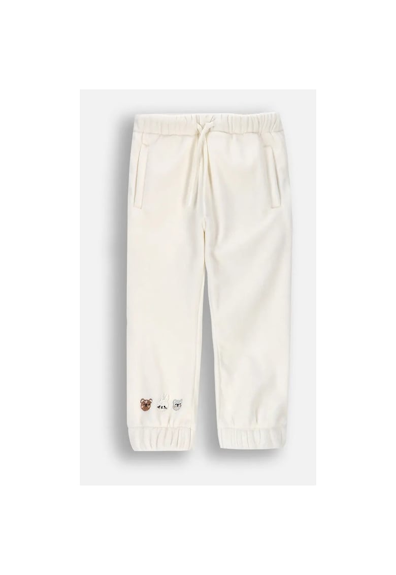 Pantaloni ecru - motive animale - Ecru