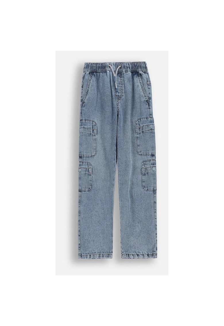 Pantaloni denim albastru - slim fit - Albastru