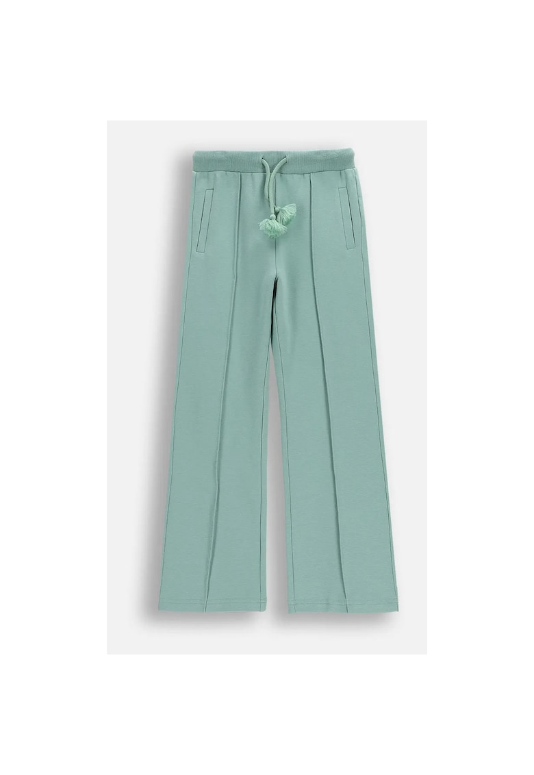 Pantaloni verzi - crac evazat - Verde