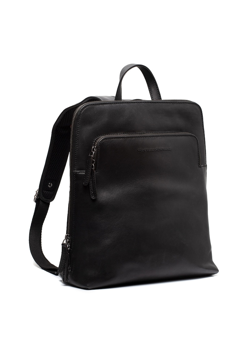 Rucsac unisex piele naturala - 10.5 litri - Fornella - - Negru