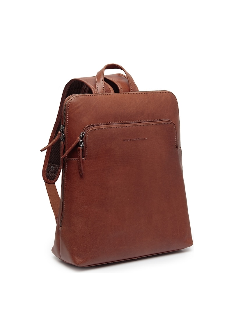 Rucsac unisex piele naturala - 10.5 litri - Fornella - - Coniac