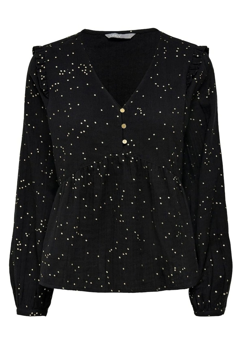 Bluza din bumbac cu paiete Luca -
